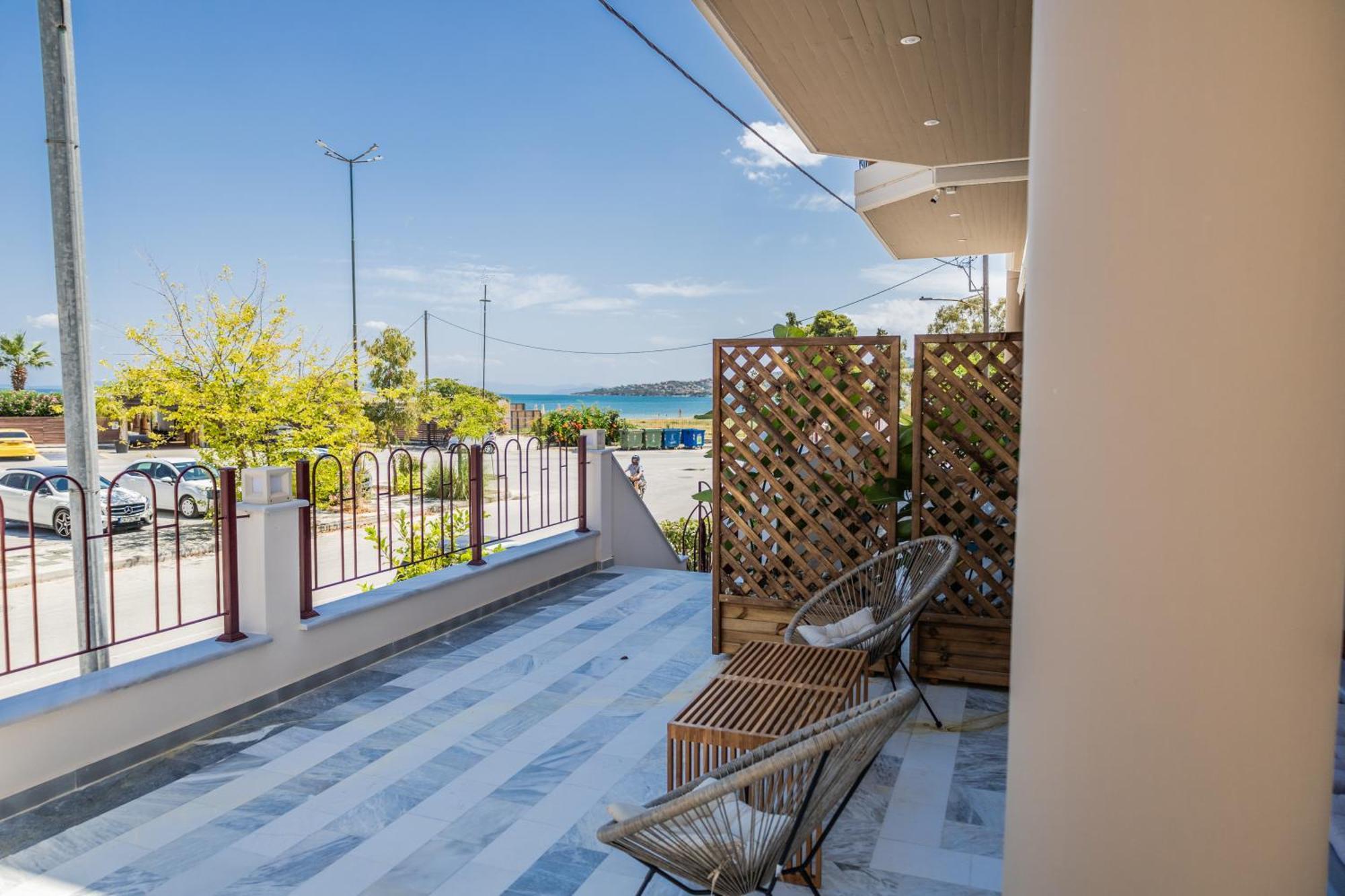 Take Me Here With A Sea View By Salt Apartments Волос Екстериор снимка